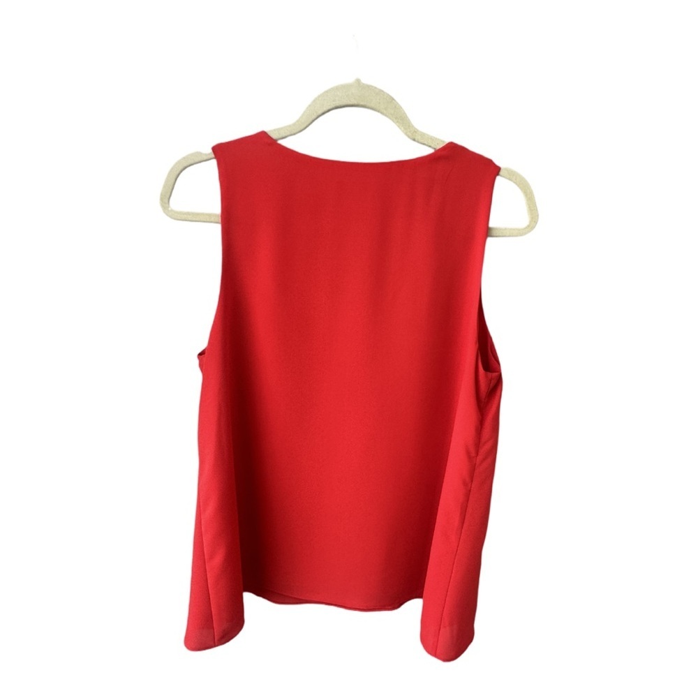 Vibrant Red Sleeveless Top, Size M | C Est 1946 - Picture 3 of 10